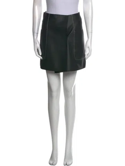Pre-owned Hermes Deer Mini Skirt In Black