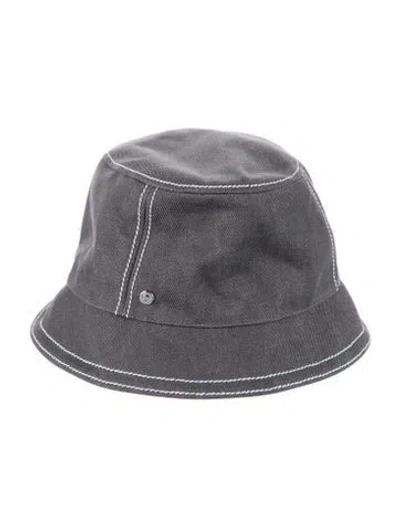 Pre-owned Hermes Denim Calvi In Grey