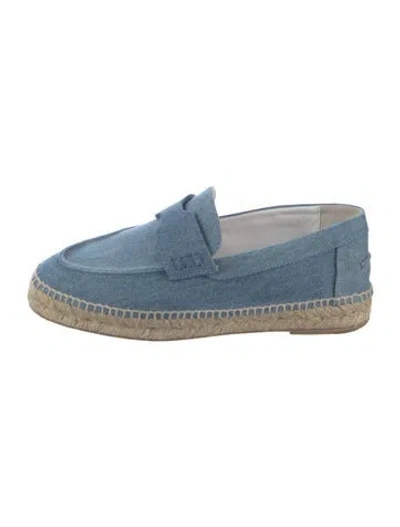 Pre-owned Hermes Denim Espadrilles In Blue