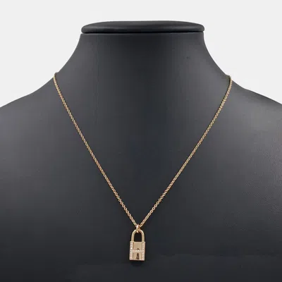 Pre-owned Hermes Hermès Diamond Amulette Cadena Necklace In Multi