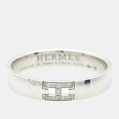 Pre-owned Hermes Hermès Diamond Ever Hercules Ring In Multicolor