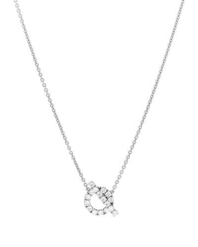 Pre-owned Hermes Hermès Diamond Finesse Pendant Necklace (authentic Pre-loved)