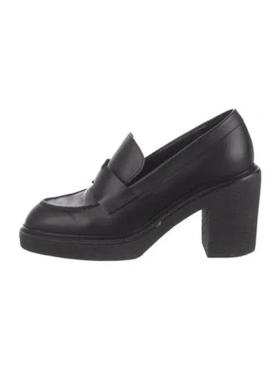 Pre-owned Hermes Didi 70 Leather Pumps In Black
