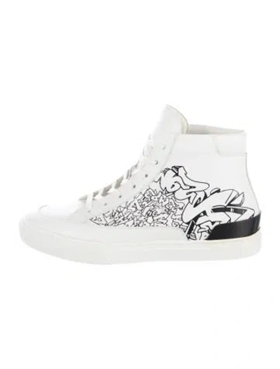 Pre-owned Hermes District Sneakers In White