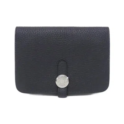 Pre-owned Hermes Dogon Togo Leather Wallet (bi-fold) ()
