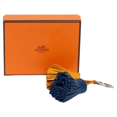 Pre-owned Hermes Hermès Double Carmen Bag Charm In Orange