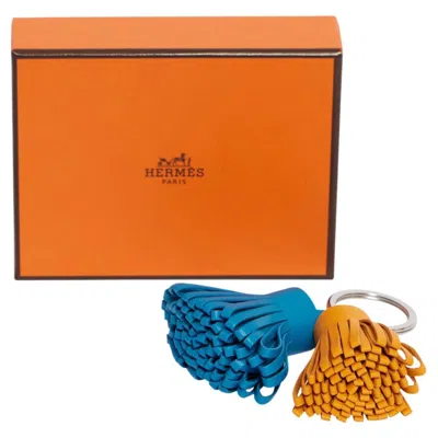 Pre-owned Hermes Hermès Double Carmen Bag Charm In Orange