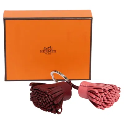 Pre-owned Hermes Hermès Double Carmen Bag Charm In Orange