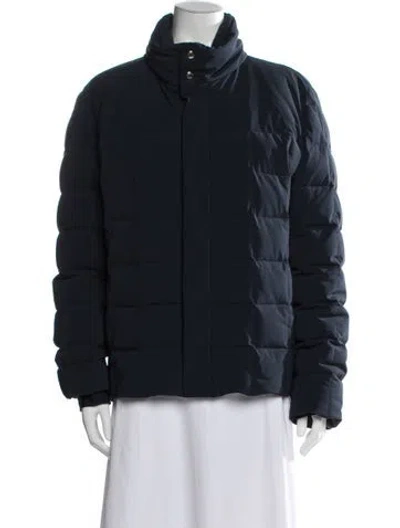 Pre-owned Hermes Down Jacket In Blue