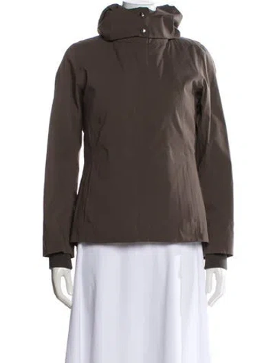 Pre-owned Hermes Down Jacket In Gray