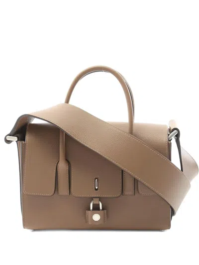 Pre-owned Hermes Drag 22 Evercolor Handbag In Brown