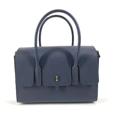 Pre-owned Hermes Drag Navy Shoulder Bag ()