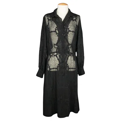 Pre-owned Hermes Hermès Dress By Claude Brouet Circa 1985 In Black