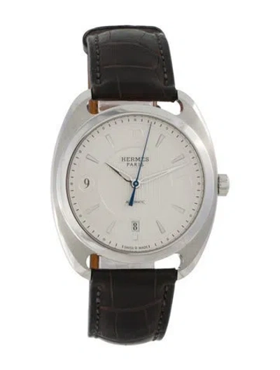 Pre-owned Hermes Dressage Watch In Multicolor