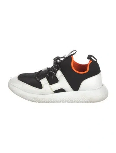 Pre-owned Hermes Duel Sneakers In Black