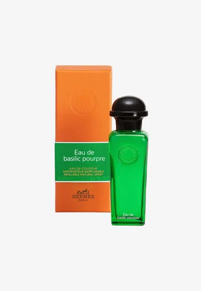 Hermes Eau De Basilic Pourpre Eau De Cologne- 50 ml In Green