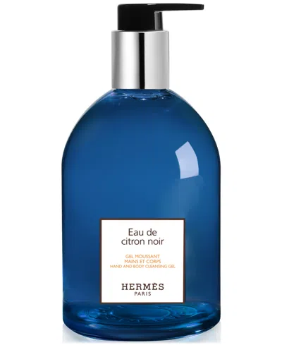Hermes Eau De Citron Noir Hand & Body Cleansing Gel, 10.1 Oz. In Blue