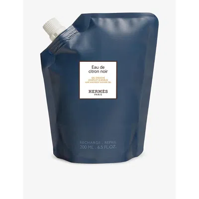 Hermes Eau De Citron Noir Shower Gel Refill In White