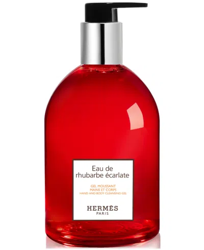 Hermes Eau De Rhubarbe Ecarlate Hand & Body Cleansing Gel, 10.1 Oz. In White