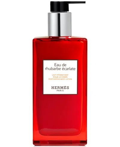 Hermes Eau De Rhubarbe Ecarlate Moisturizing Body Lotion, 6.5 Oz. In Red