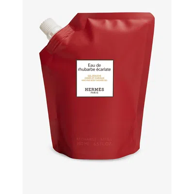 Hermes Eau De Rhubarbe Écarlate Shower Gel Refill 200ml In White