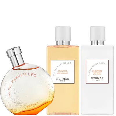 Hermes Eau Des Merveilles 50ml Set In White