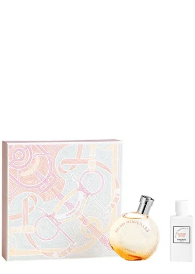 Hermes Hermès Eau Des Merveilles Eau De Toilette Gift Set In White