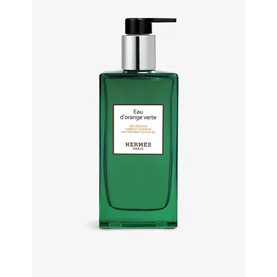 Hermes Eau D'orange Verte Hair And Body Shower Gel In White