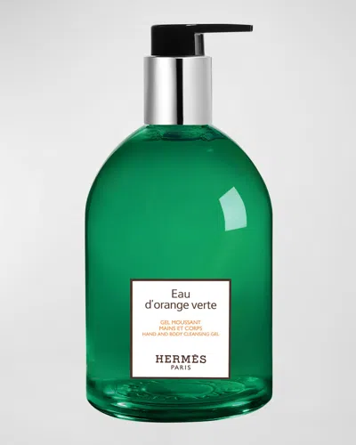 Hermes Eau D'orange Verte Hand And Body Cleansing Gel, 10.1 Oz. In White