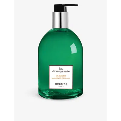 Hermes Eau D'orange Verte Hand And Body Cleansing Gel In White