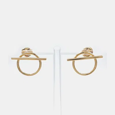 Pre-owned Hermes Echappé 18k Rose Gold Earrings