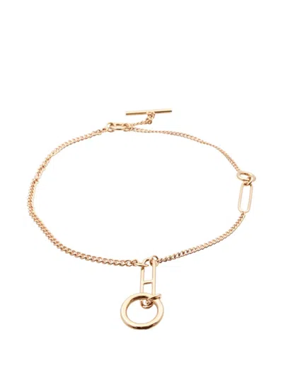Pre-owned Hermes Echappee Bracelet In Pink