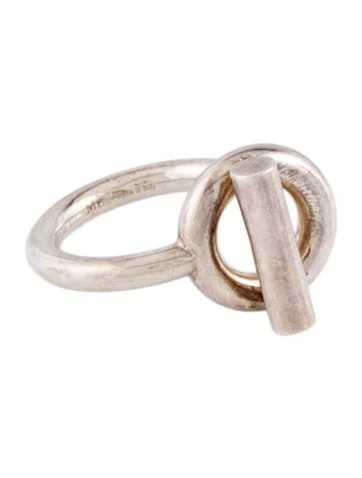 Pre-owned Hermes Echappees Ring, Medium Model In Multi