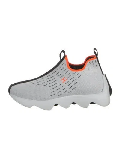 Pre-owned Hermes Eclair Sneakers In White