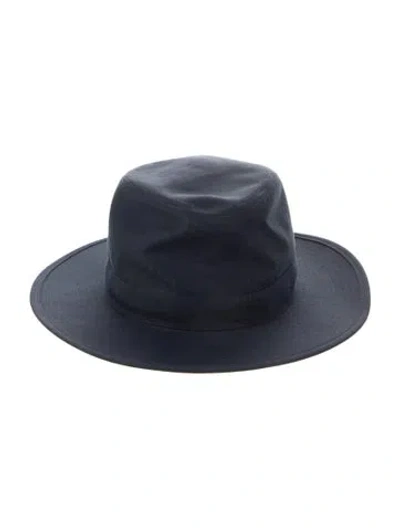 Pre-owned Hermes Edouard Hat In Blue