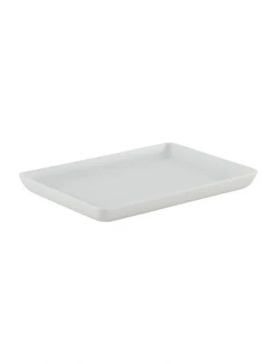 Pre-owned Hermes Egée Small Tray In White
