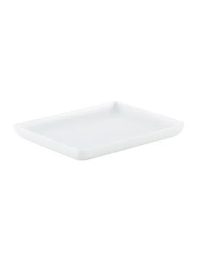 Pre-owned Hermes Egée Small Tray In White