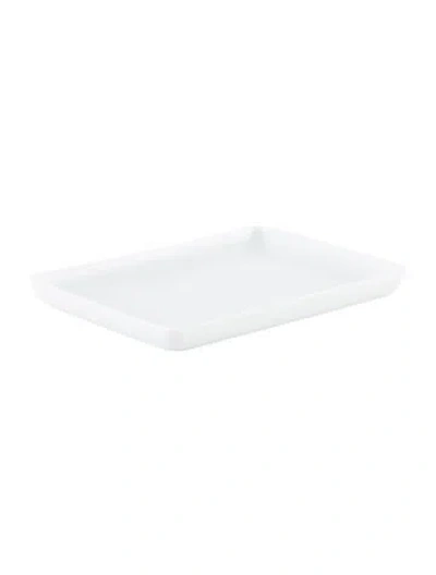 Pre-owned Hermes Egée Small Tray In White