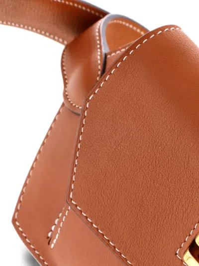 Pre-owned Hermes Elan Pocket 24 Swift Belt Bag In Brown