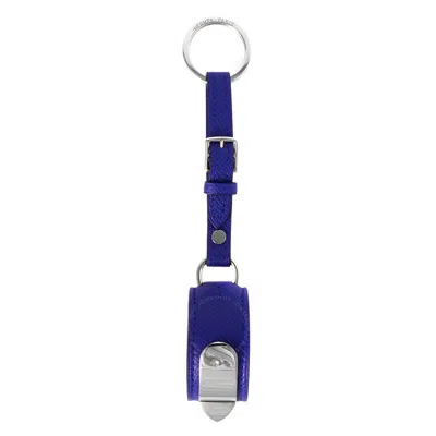 Pre-owned Hermes Electric Blue Key Ring