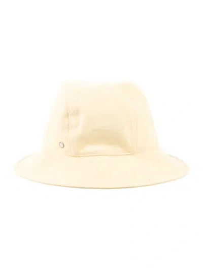Pre-owned Hermes Elena Bucket Hat In Yellow