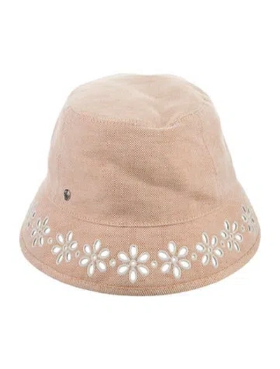 Pre-owned Hermes Eloise Garden Party Bucket Hat In Orange