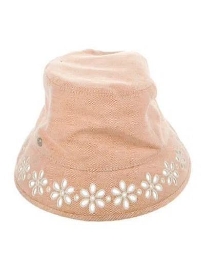 Pre-owned Hermes Eloise Garden Party Bucket Hat In Orange