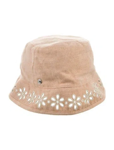Pre-owned Hermes Eloise Garden Party Bucket Hat In Orange