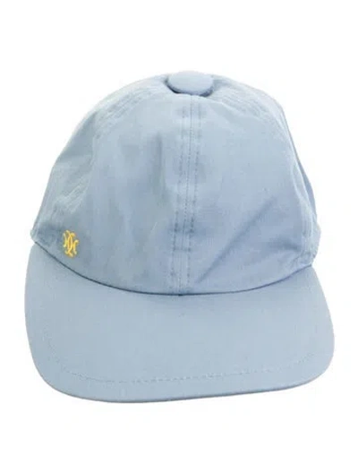 Pre-owned Hermes Embroidered Baseball Cap In Blue