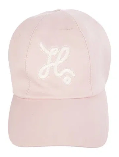 Pre-owned Hermes Embroidered Cap In Pink