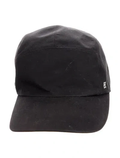 Pre-owned Hermes Embroidered H Baseball Cap In Black