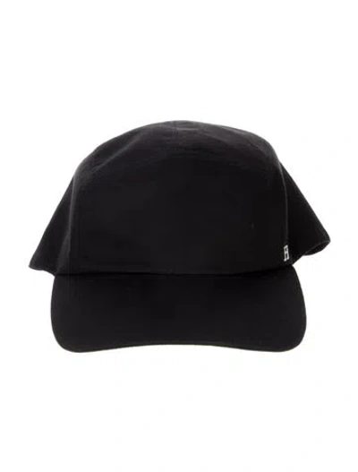 Pre-owned Hermes Embroidered H Baseball Cap In Black