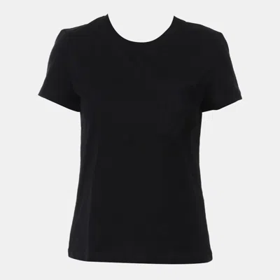 Pre-owned Hermes Embroidered Pocket T-shirt In Black