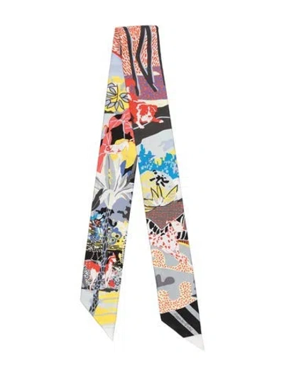 Pre-owned Hermes En Liberte! Silk Twilly Scarf In Black